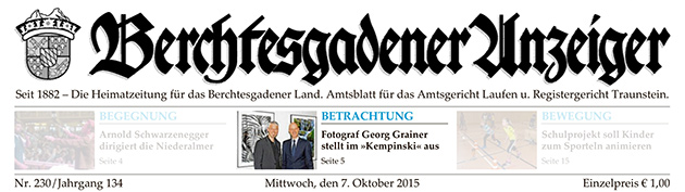 Berchtesgadener Anzeiger vom 07.10.2015